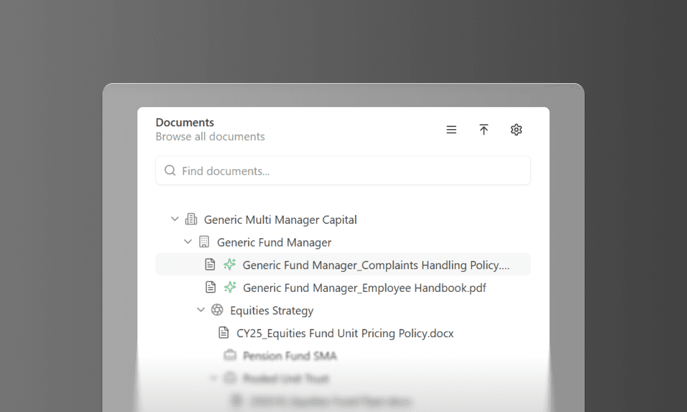 Organise Fund Information